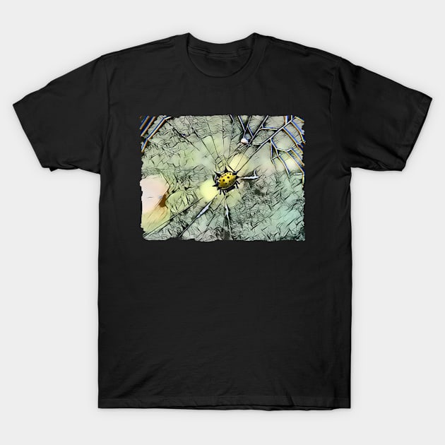 Spiny Backed Orbweaver Spider T-Shirt by PhotoArts